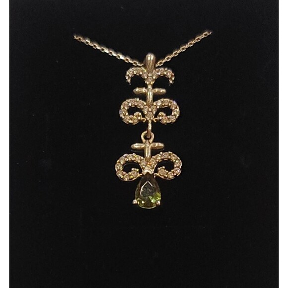 925 Sterling Silver Turkish Zultanite Necklace Wedding Jewelry for Women, NEW - Picture 2 of 4